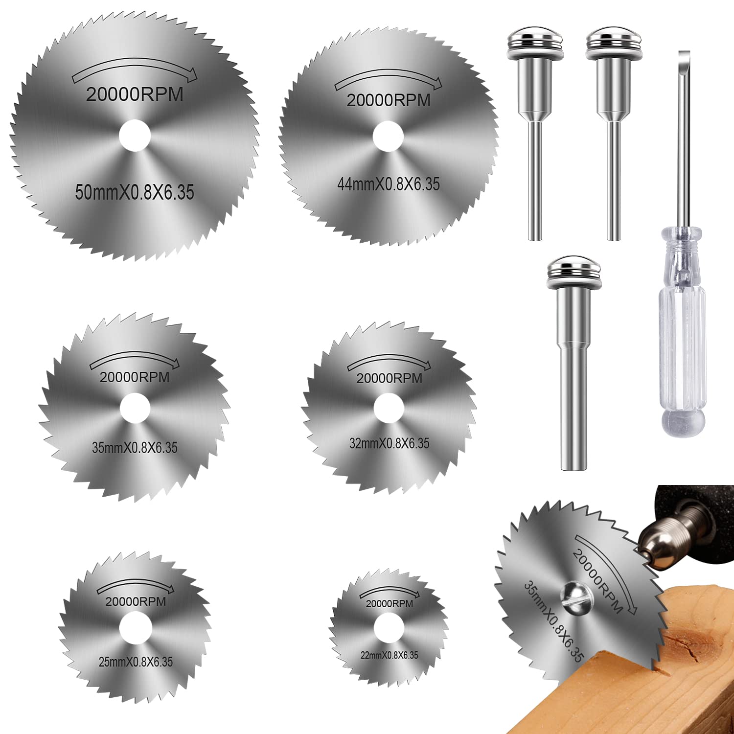 FOTYBEI Drill Saw Blades Set - Effortlessly Cut Wood, Plastic, Aluminum!