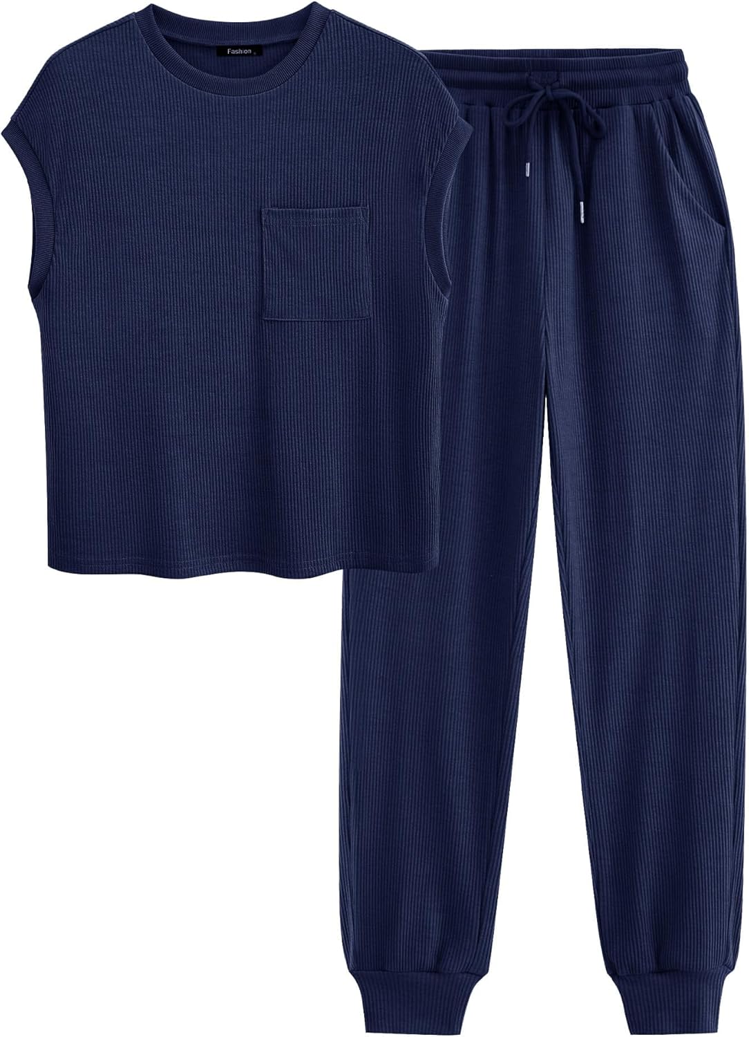 BTFBM Women's Two Piece Tracksuit Outfits for Summer Comfort