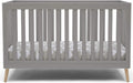 Delta Children Essex 4-in-1 Convertible Baby Crib, Grey with Natural