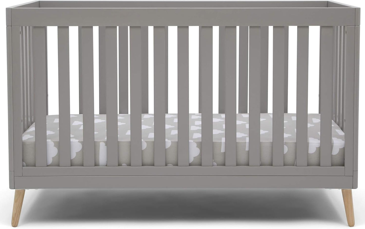 Delta Children Essex 4-in-1 Convertible Baby Crib in Grey