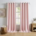 DUALIFE Baby Pink Curtains Panels for Girls Room Nursery