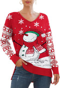 Jouica Women's V Neck Batwing Sleeve Knit Top - Lightweight Casual is