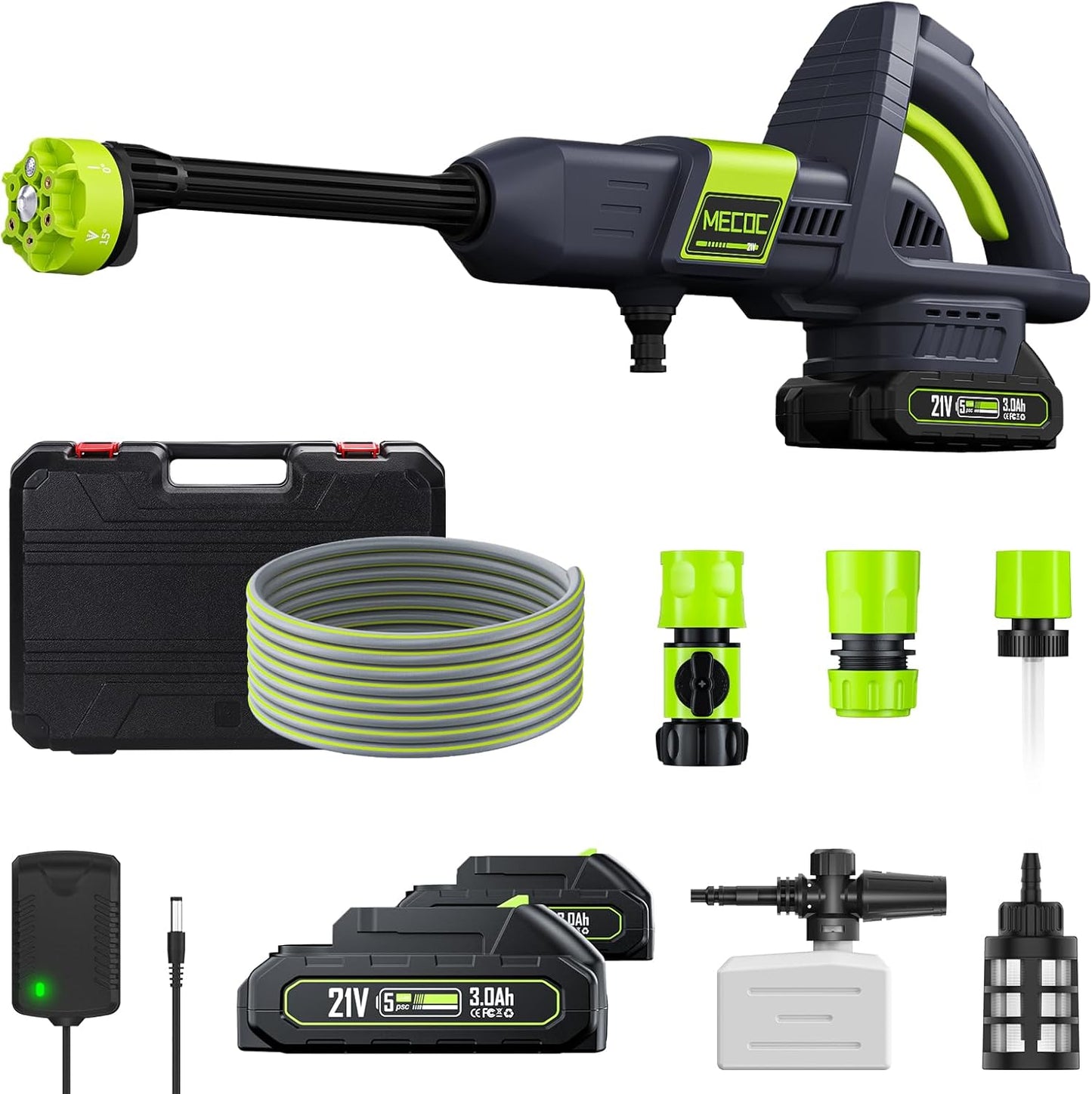MECOC Cordless Pressure Washer: High Power & Versatility!