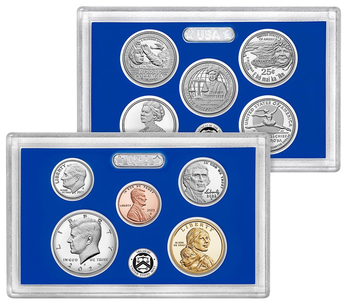2023 S 10 Coin Clad Proof Set with Native American $1 Coin