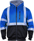FONIRRA Mens Hi Vis Hoodie Reflective ANSI Class 3 - Warm Fleece