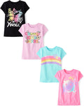 Girls Trends Icons Short Sleeve Graphic T-Shirts 4 Pack
