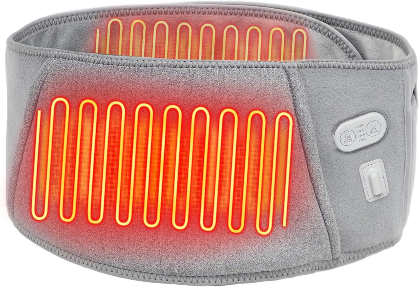 Heated Waist Belt for Low Back and Belly Relief - Cordless Design