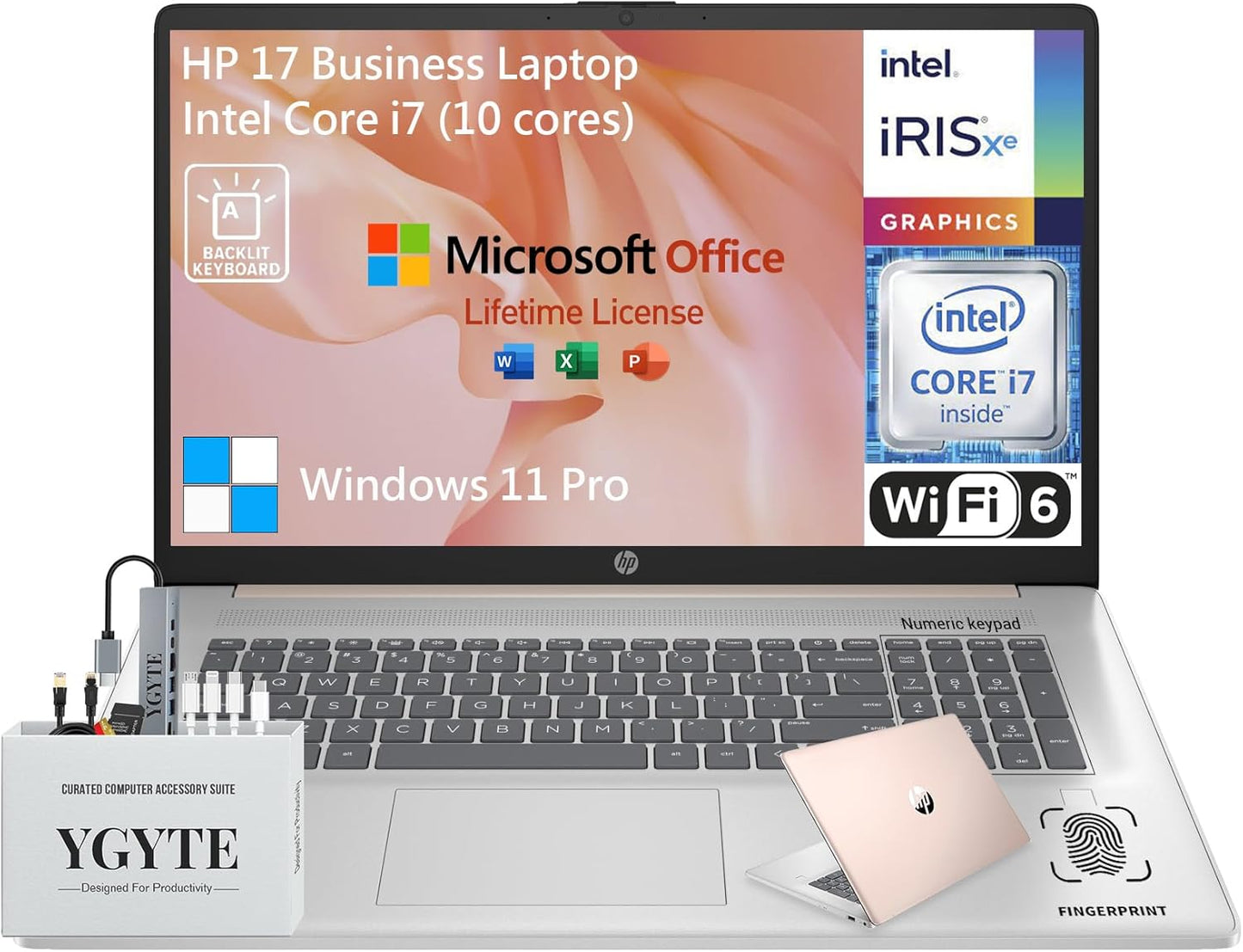 HP 17 Touchscreen Laptop with Intel Core i7 and 32GB RAM