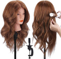 Mannequin Head with 100% Human Hair - Cosmetology Practice Tool