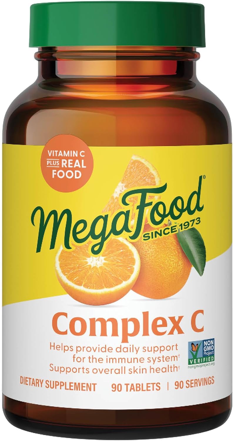 MegaFood Complex C Vegan Immune Support Supplement 90 Tablets