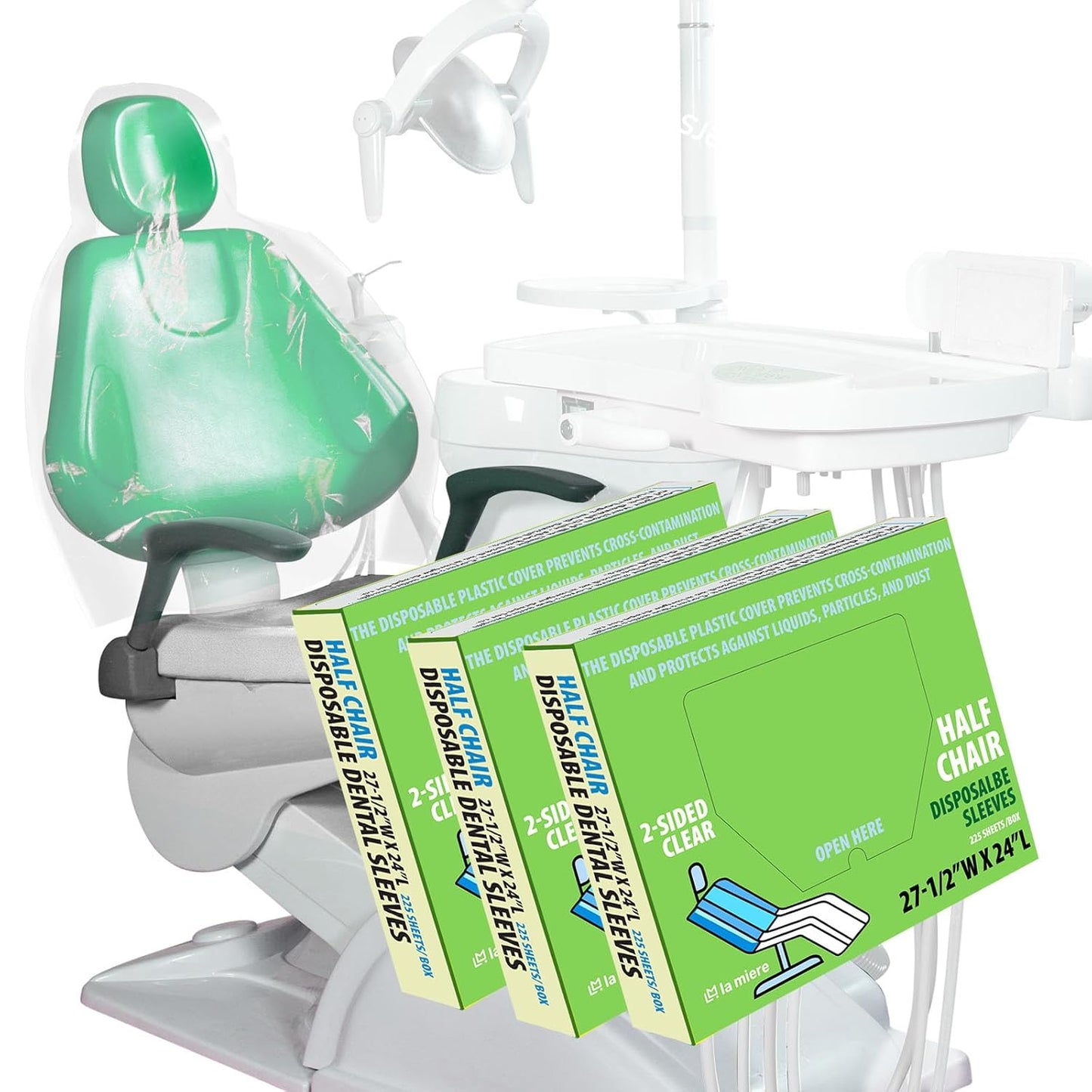 LA MIERE Dental Half Chair Medium Covers for Tattoo Chairs