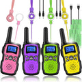 Wishouse Walkie Talkies for Kids Rechargeable 4 Pack Fun