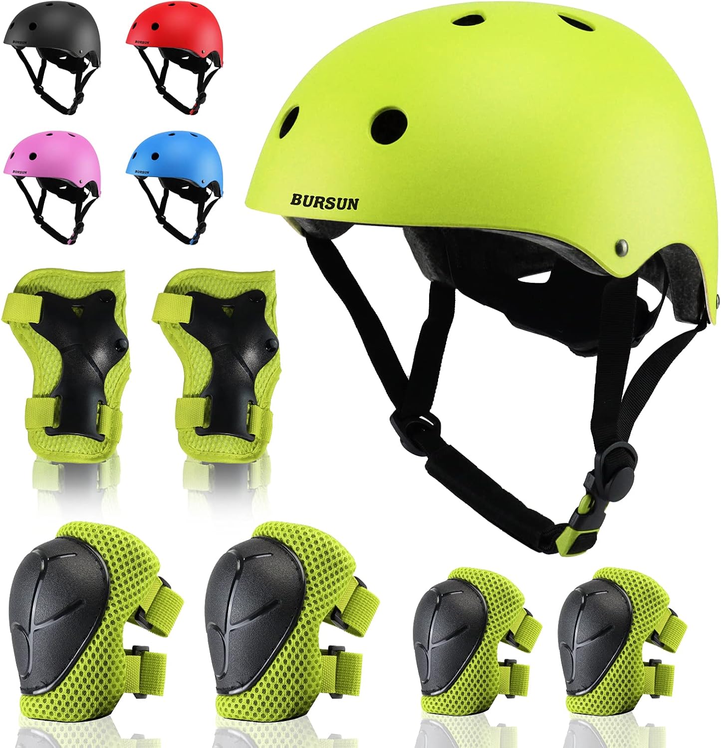 Kids Bike Helmet Set with Adjustable Pads for Ages 2-8