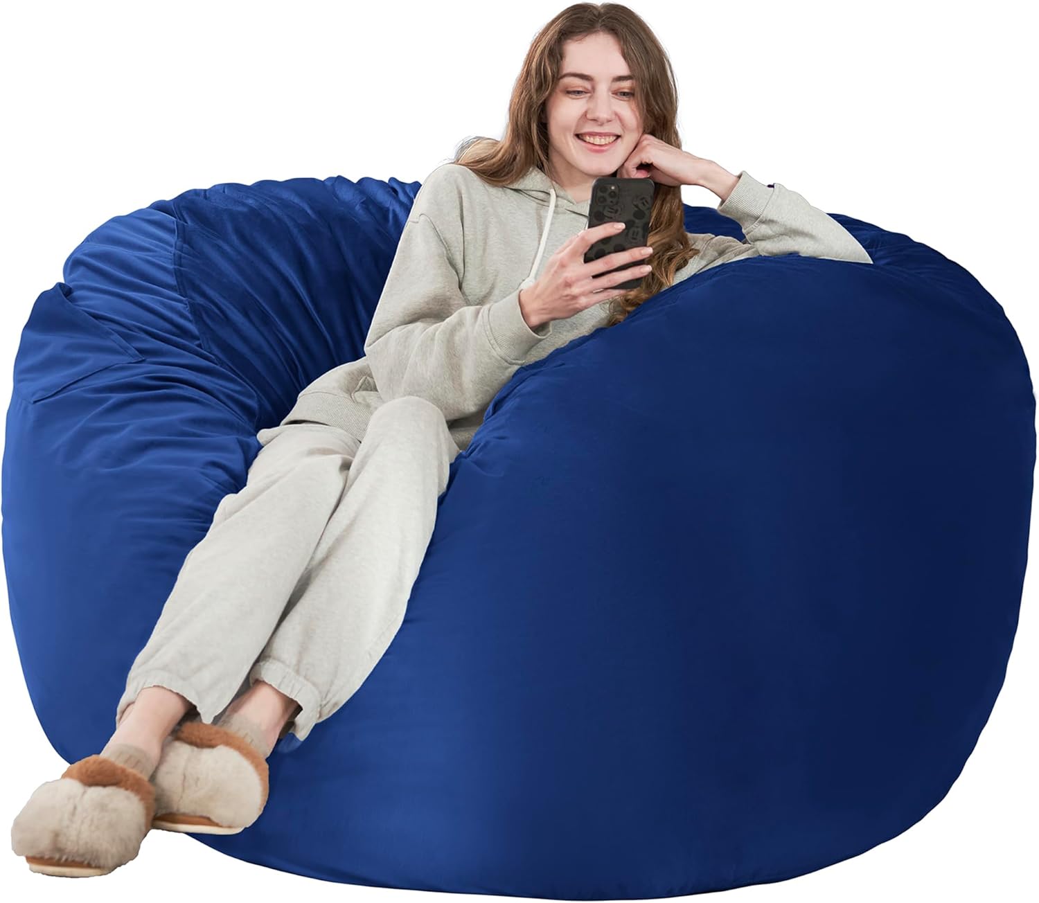 Giant 5ft Memory Foam Bean Bag Chair for Ultimate Comfort