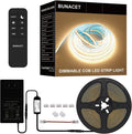 COB LED Strip Lights 20ft 3000K Warm White - Bright Dimmable Lighting