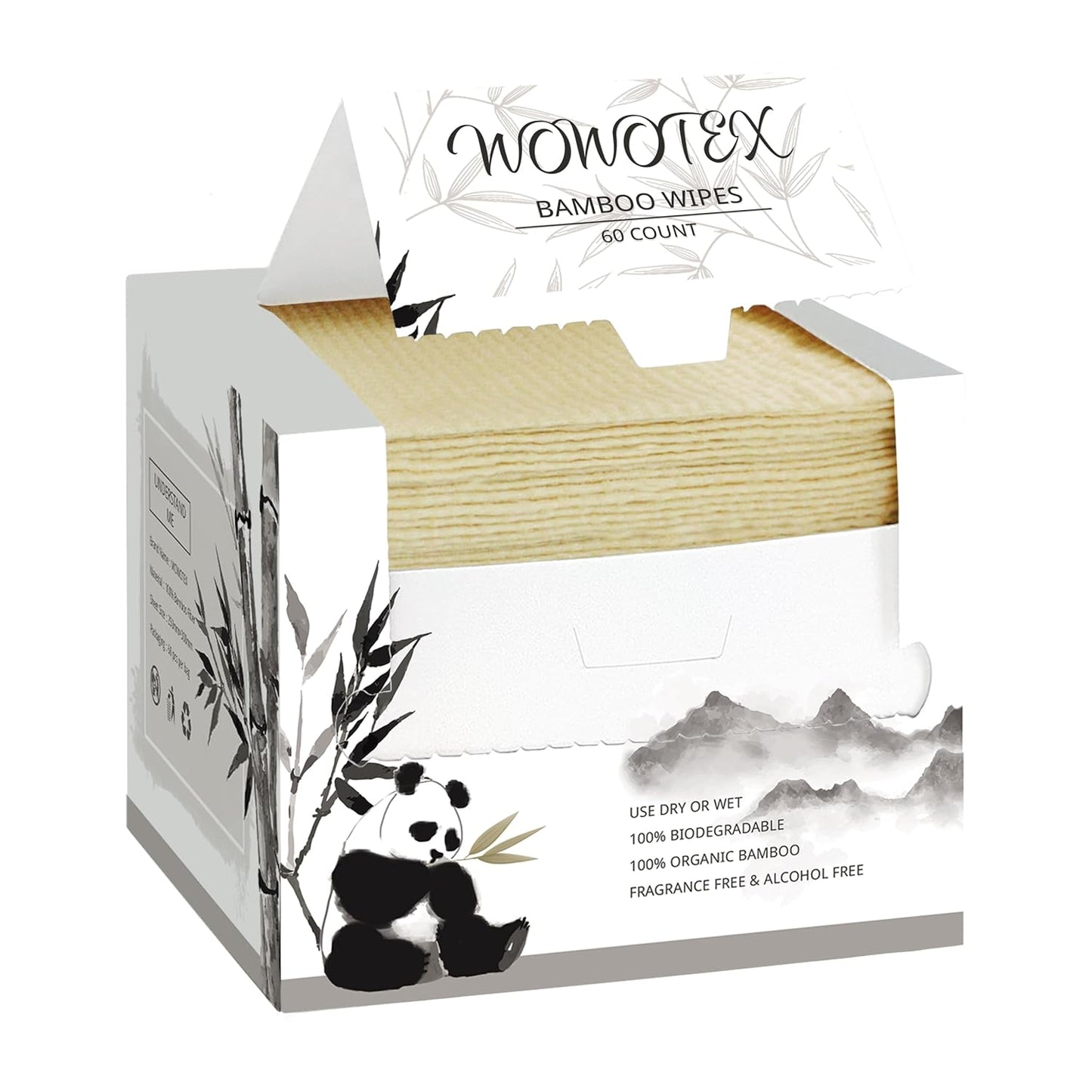 Bamboo Rayon Disposable Face Towels for Sensitive Skin Care