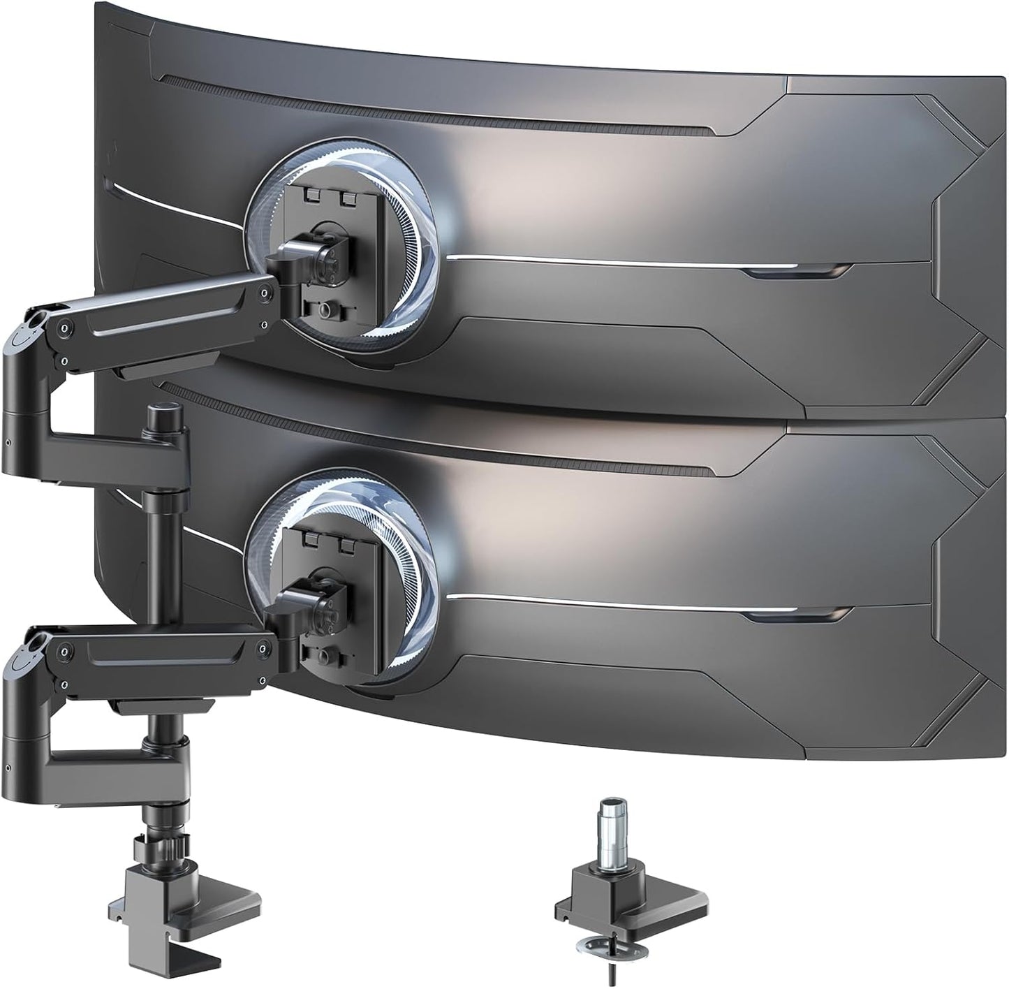 Dual Monitor Arm Heavy-Duty for 17-49 inch Screens - Premium Mount