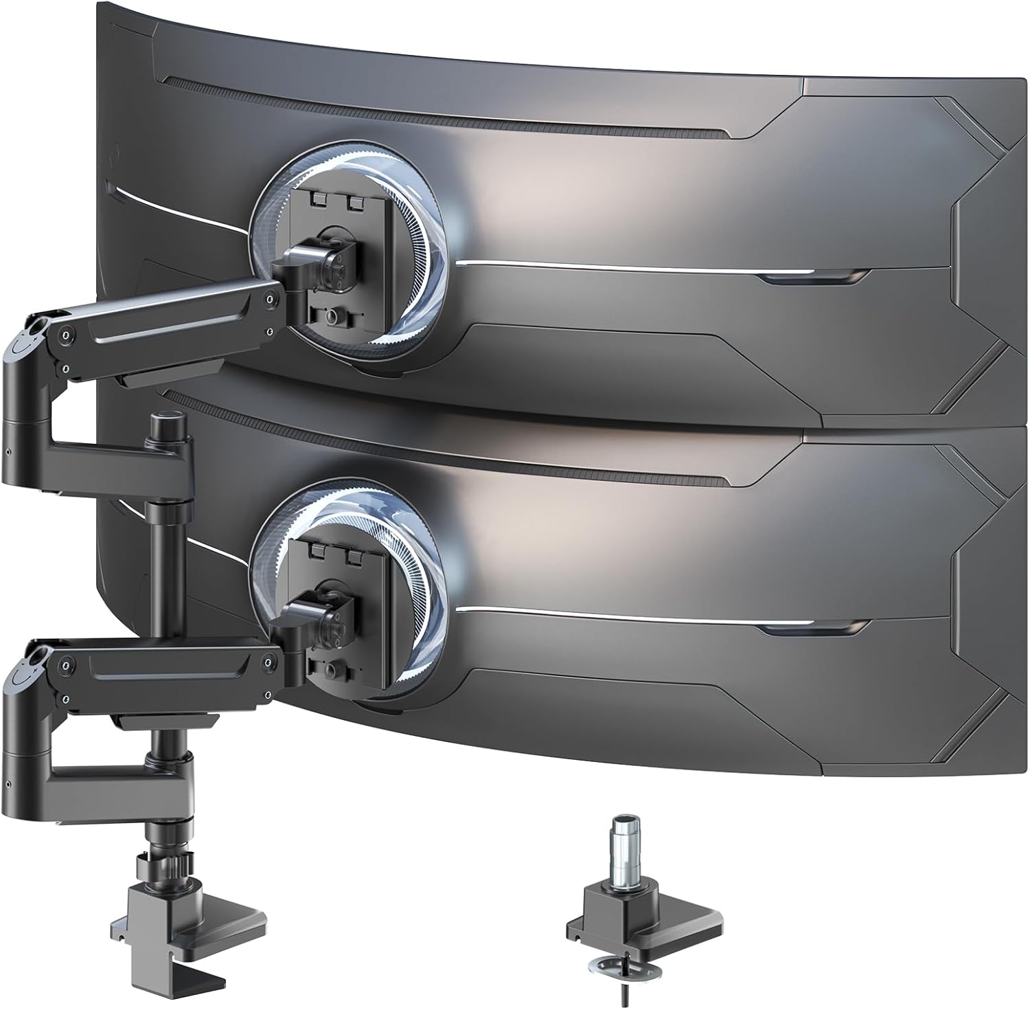 Dual Monitor Arm Heavy-Duty for 17-49 inch Screens - Premium Mount