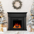 43 Inch Fireplace TV Stand with Mantel - Electric Fireplace Heater