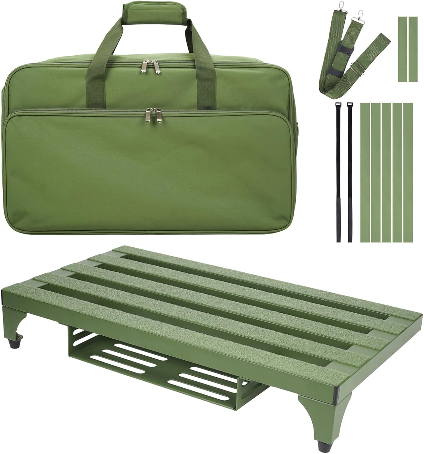 22 x 12.5 Aluminum Alloy Guitar Pedal Board with Carry Bag
