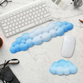 Keyboard Cloud Wrist Rest Memory Foam 2 PCS - Ergonomic Pain Relief
