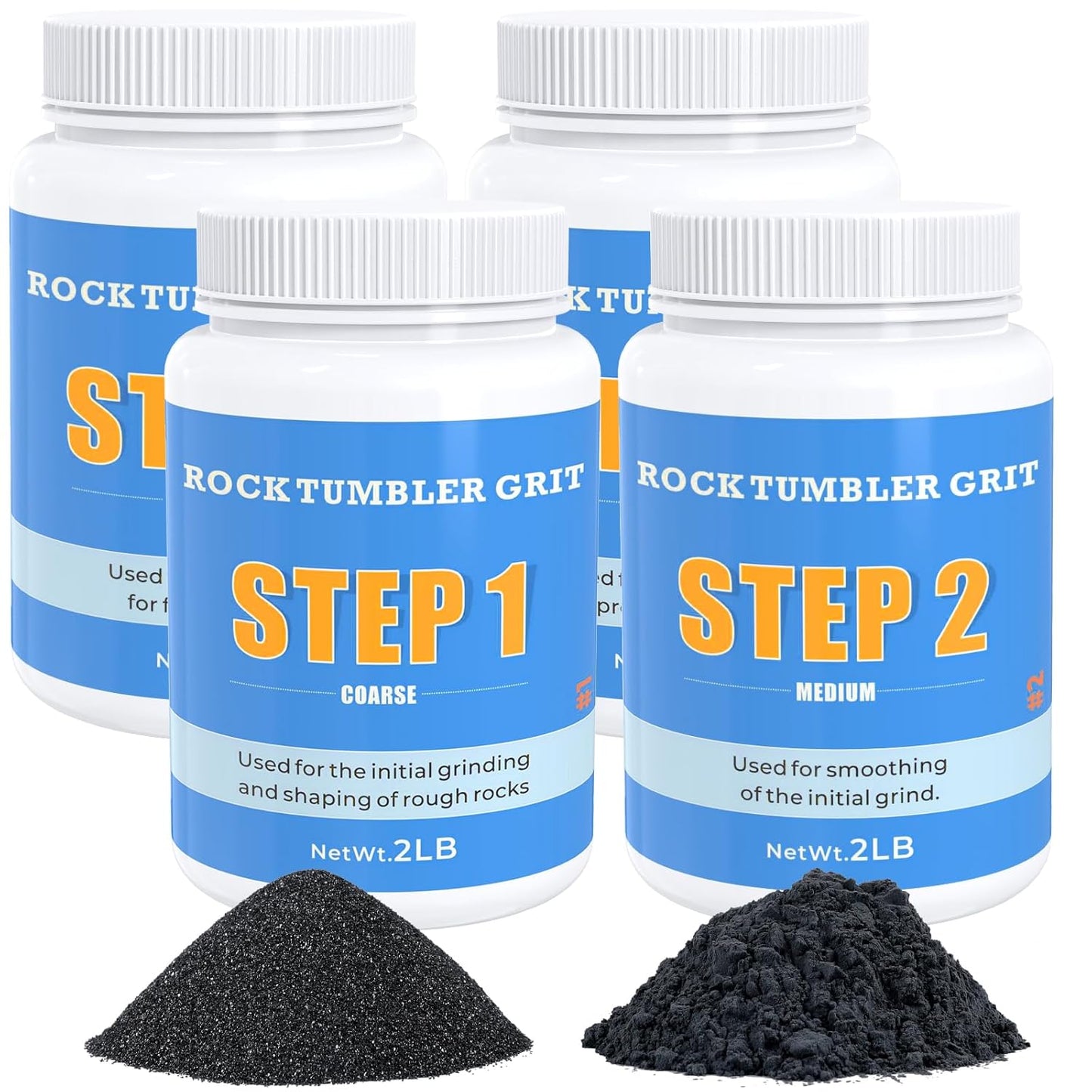 Rock Tumbler Grit Kit for Polishing Up to 40 lbs of Rocks