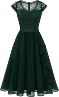 Bridesmaid Dresses for Women Short Ruffle Floral Cocktail Dress
