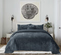 Luxurious Velvet Quilt Set Oversized King Size for All Seasons