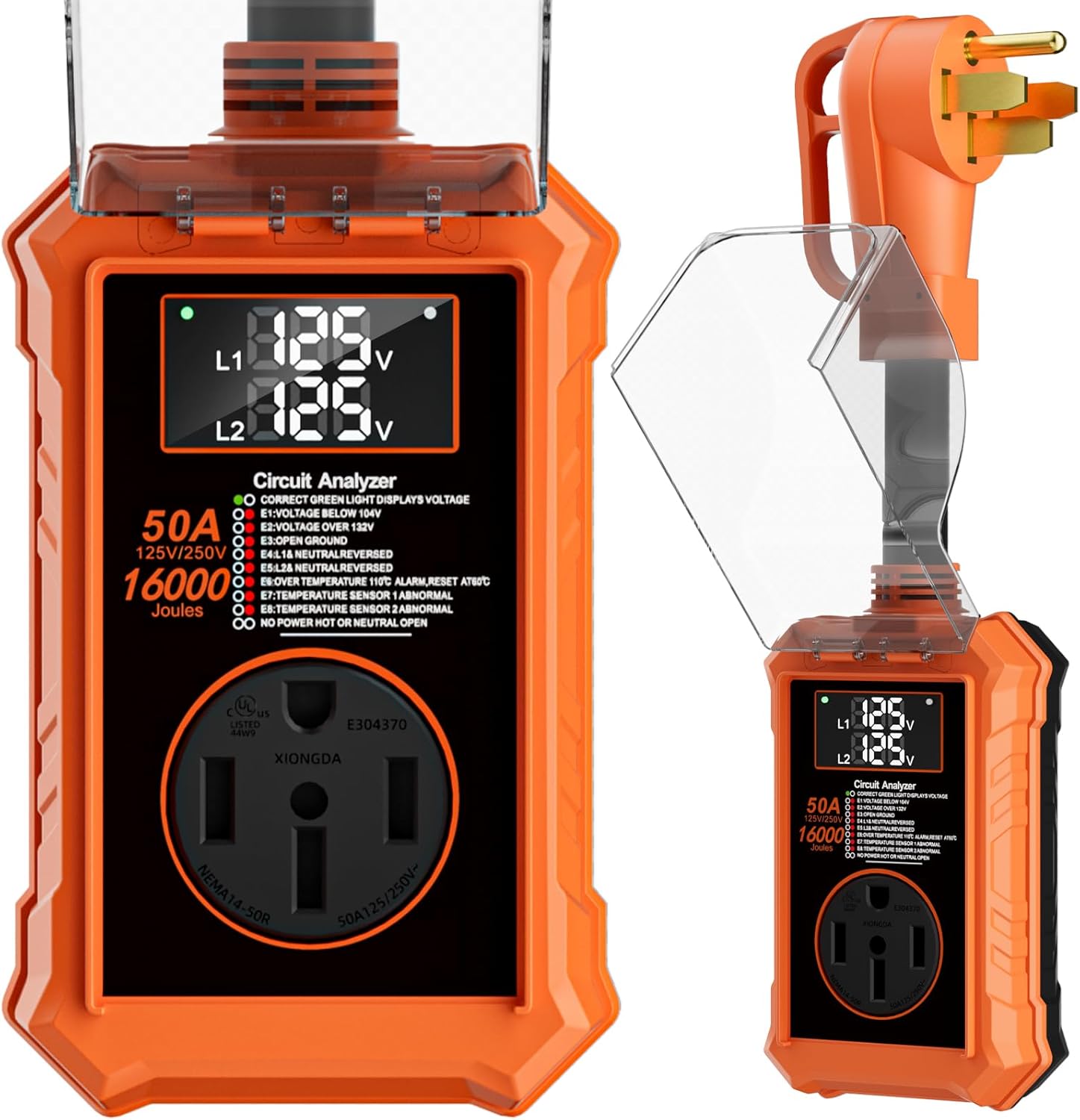 50 Amp RV Surge Protectors with 16000 Joules Safety Features