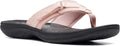 Clarks Women's Breeze Sea Flip-Flop - Lightweight Beach Essential
