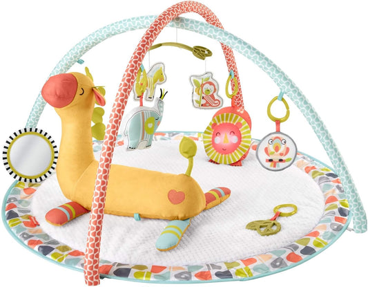 Fisher-Price Go Wild Gym & Giraffe Wedge for Baby Playtime