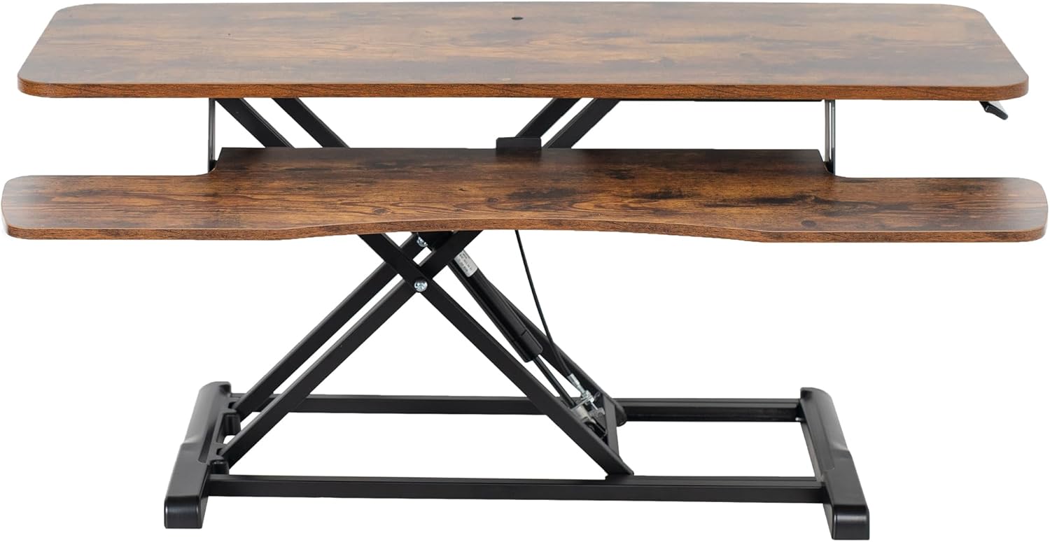 VIVO 42 inch Desk Converter for Ergonomic Sit to Stand Work