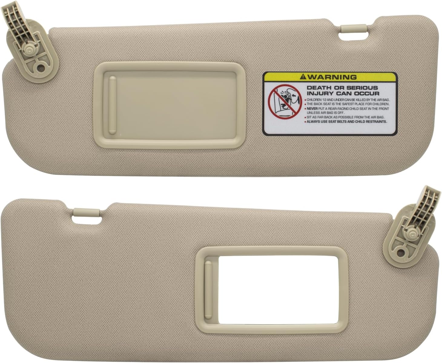Driver Left & Passenger Right Side Sun Visor for Hyundai Elantra