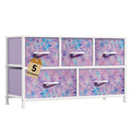 DWVO Dresser with 5 Drawers - Fabric Storage Tower for Small Spaces