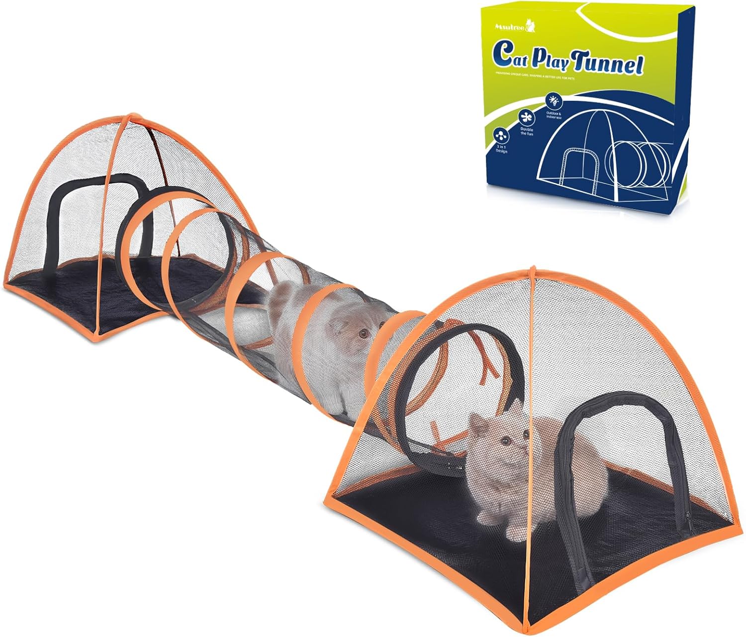 Double Fun Outdoor Cat Tunnel by Msutree