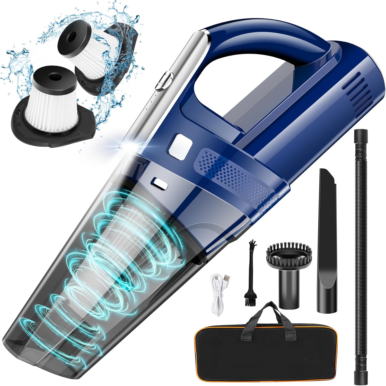 Handheld Vacuum Cordless Mini Portable Cleaner with 11000PA Suction