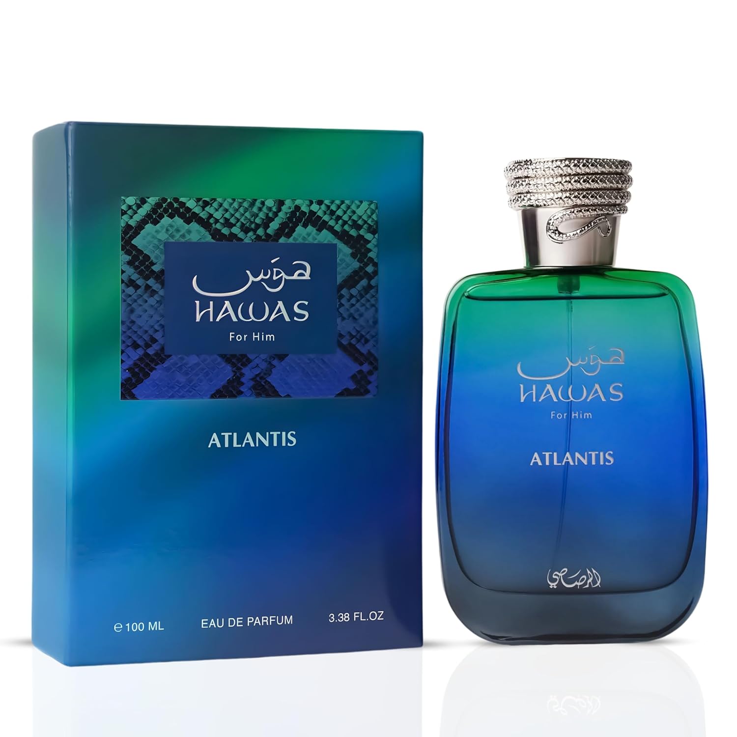 Hawas Atlantis Eau de Parfum for Men - Fresh Modern Scent