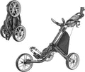 Caddytek EZ V8 Golf Push Cart - Lightweight & Foldable