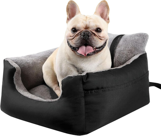 Detachable Dog Car Seat with Storage Pockets