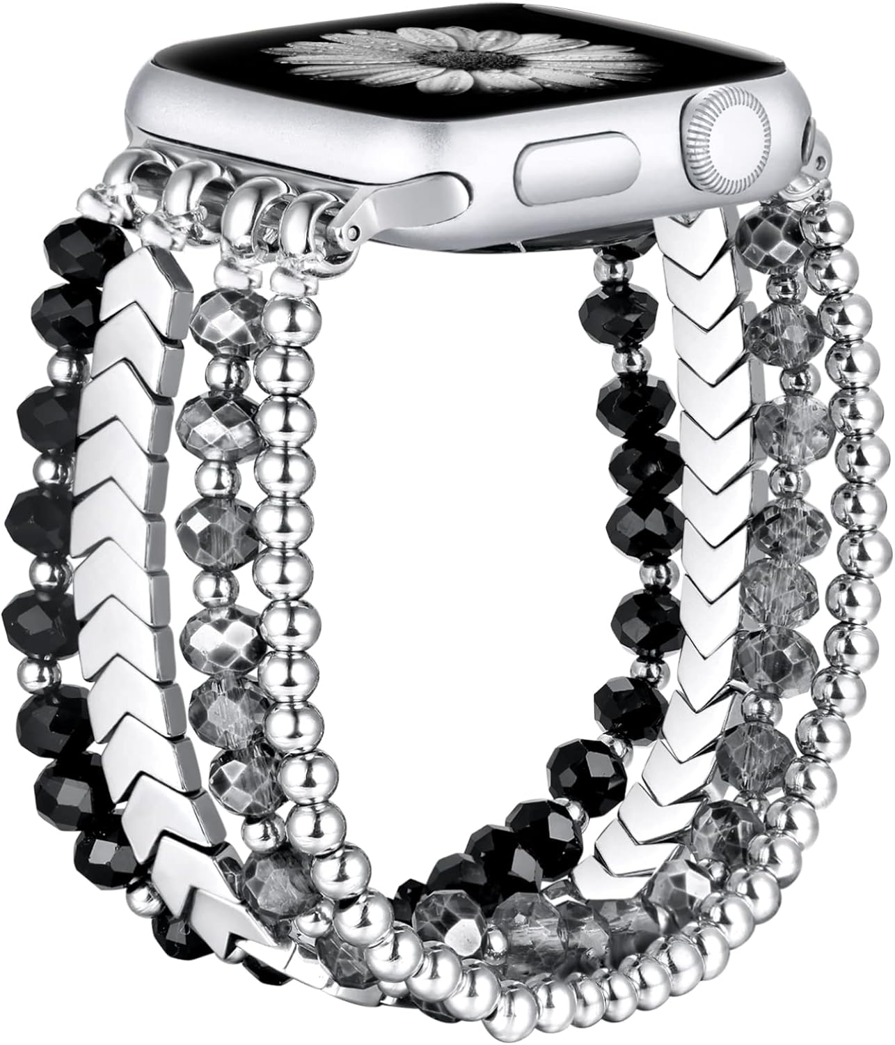Fastgo Elastic Beaded Band for Apple Watch - Stylish & Comfy!