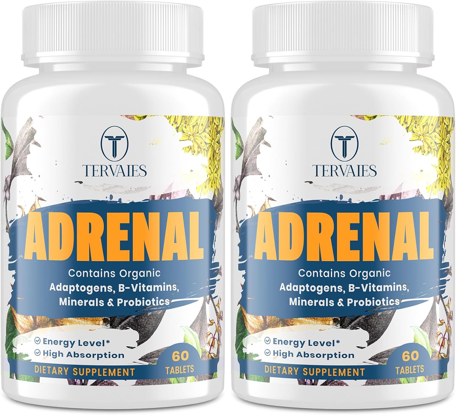 Adrenal Support Adaptogens Herbs Supplements for Energy & Mood