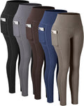 Tummy Control High Waist Leggings for Women with Functional Pockets