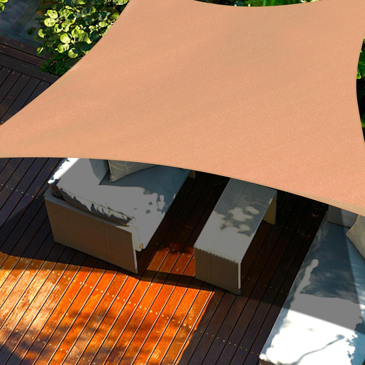 Cool Area Sun Shade Sail 14x17 FT Rectangle Canopy for Outdoors