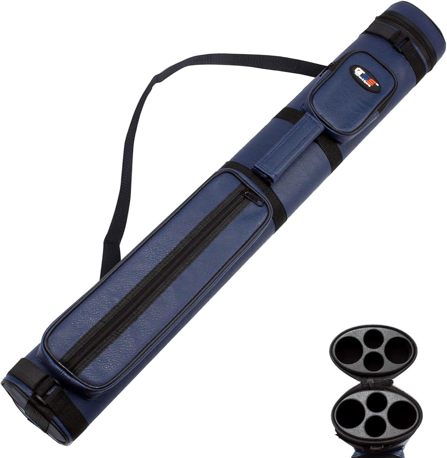 Deluxe Hard Billiard Pool Cue Stick Carrying Case for Gamers