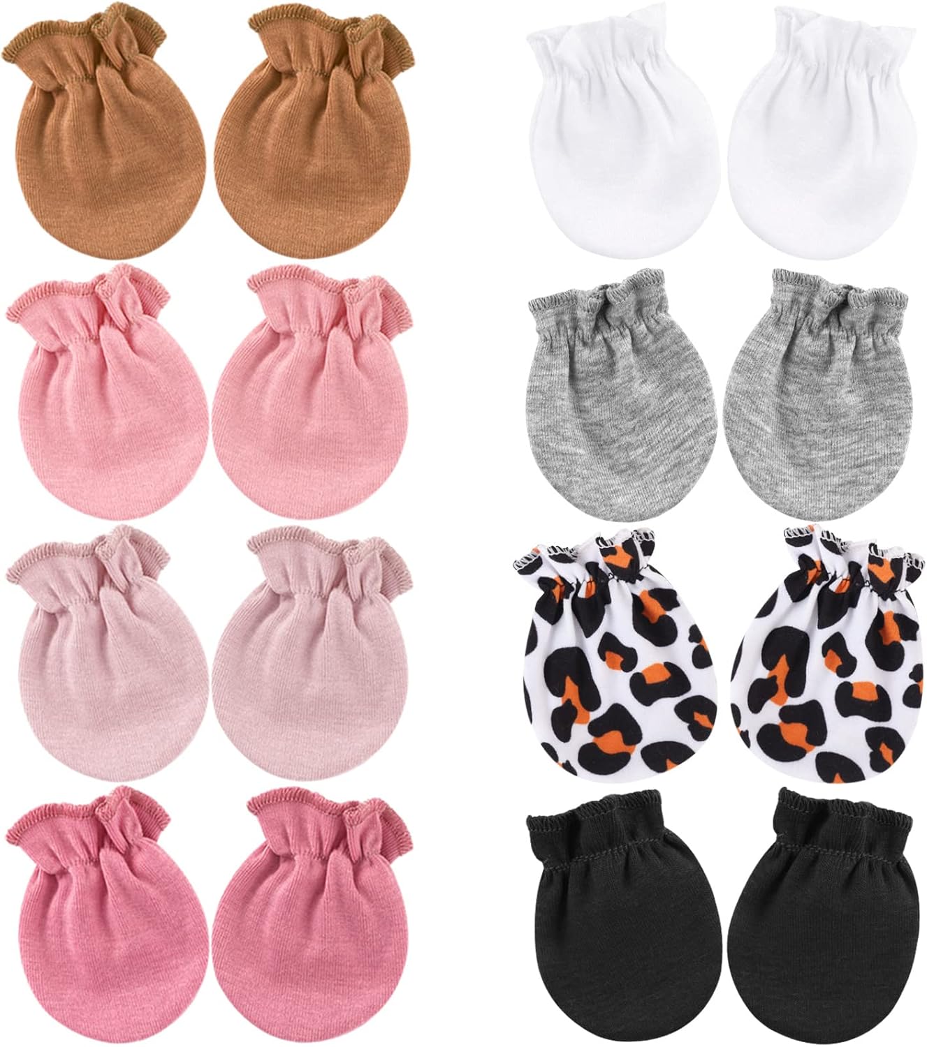 DRESHOW Baby Mittens: No Scratch Cotton Gloves