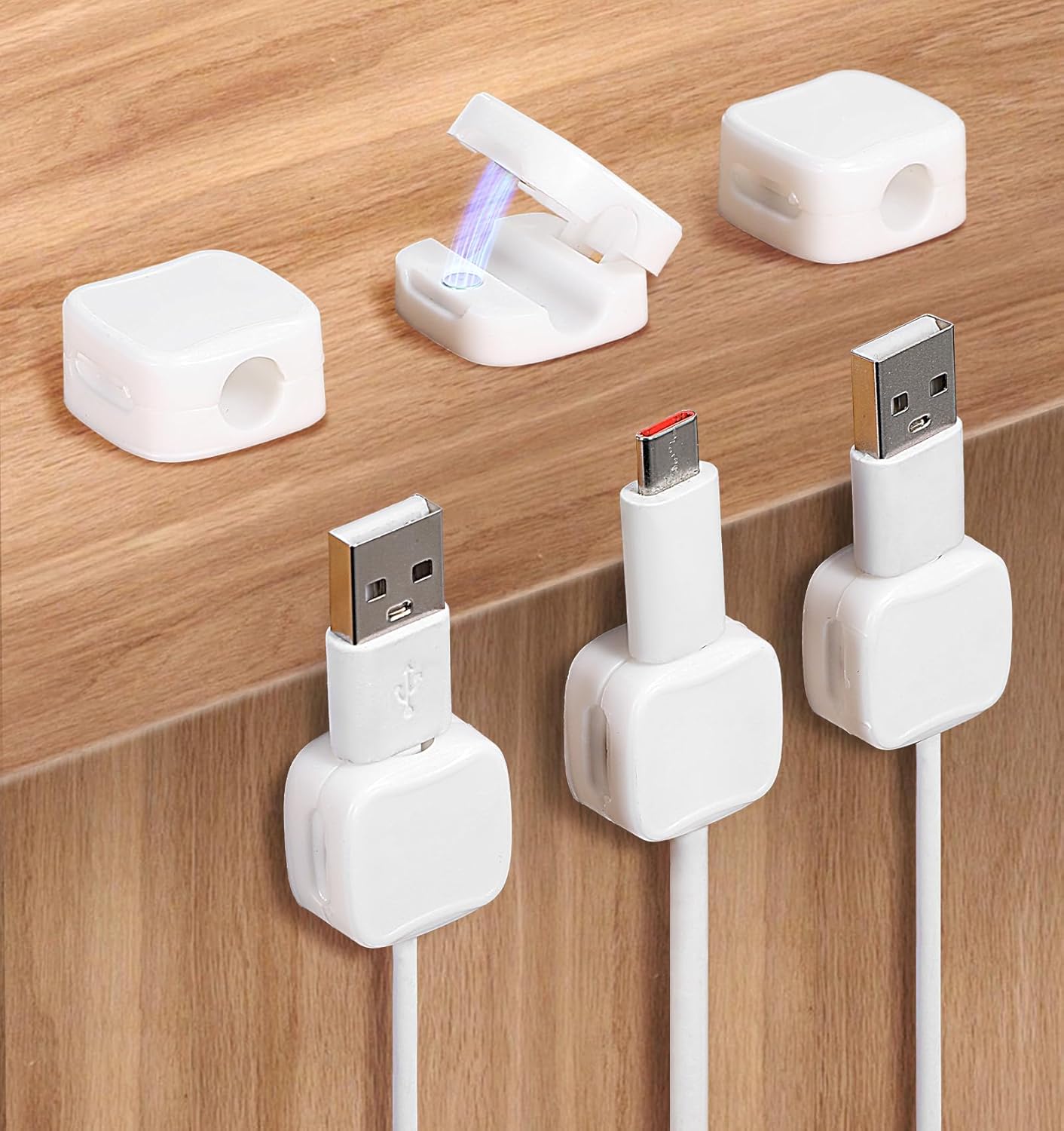 Organize Cables Easily with Heasy Magnetic Clips!