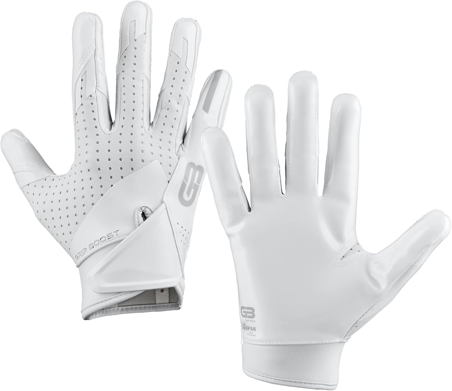 Grip Boost Stealth Solid Youth Football Gloves for Young Athletes