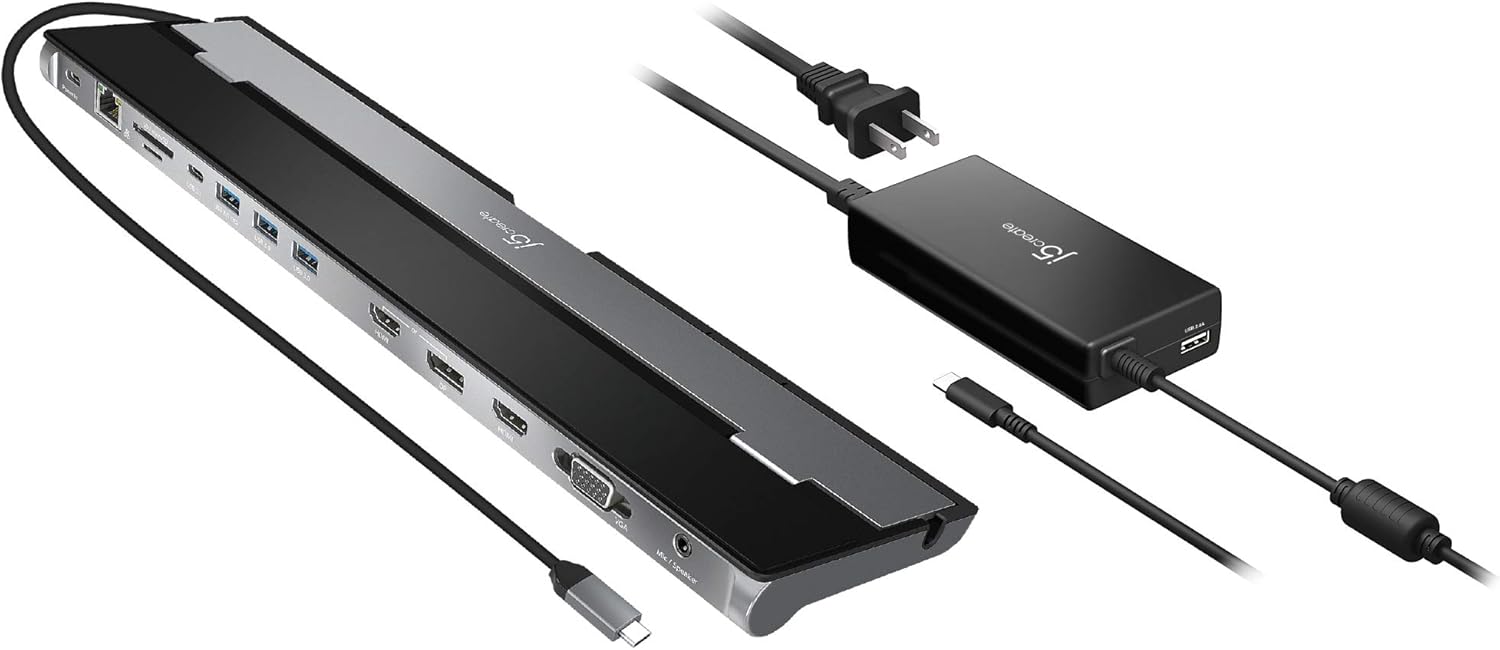 j5create USB Type C Docking Station for Multi-Display Setup
