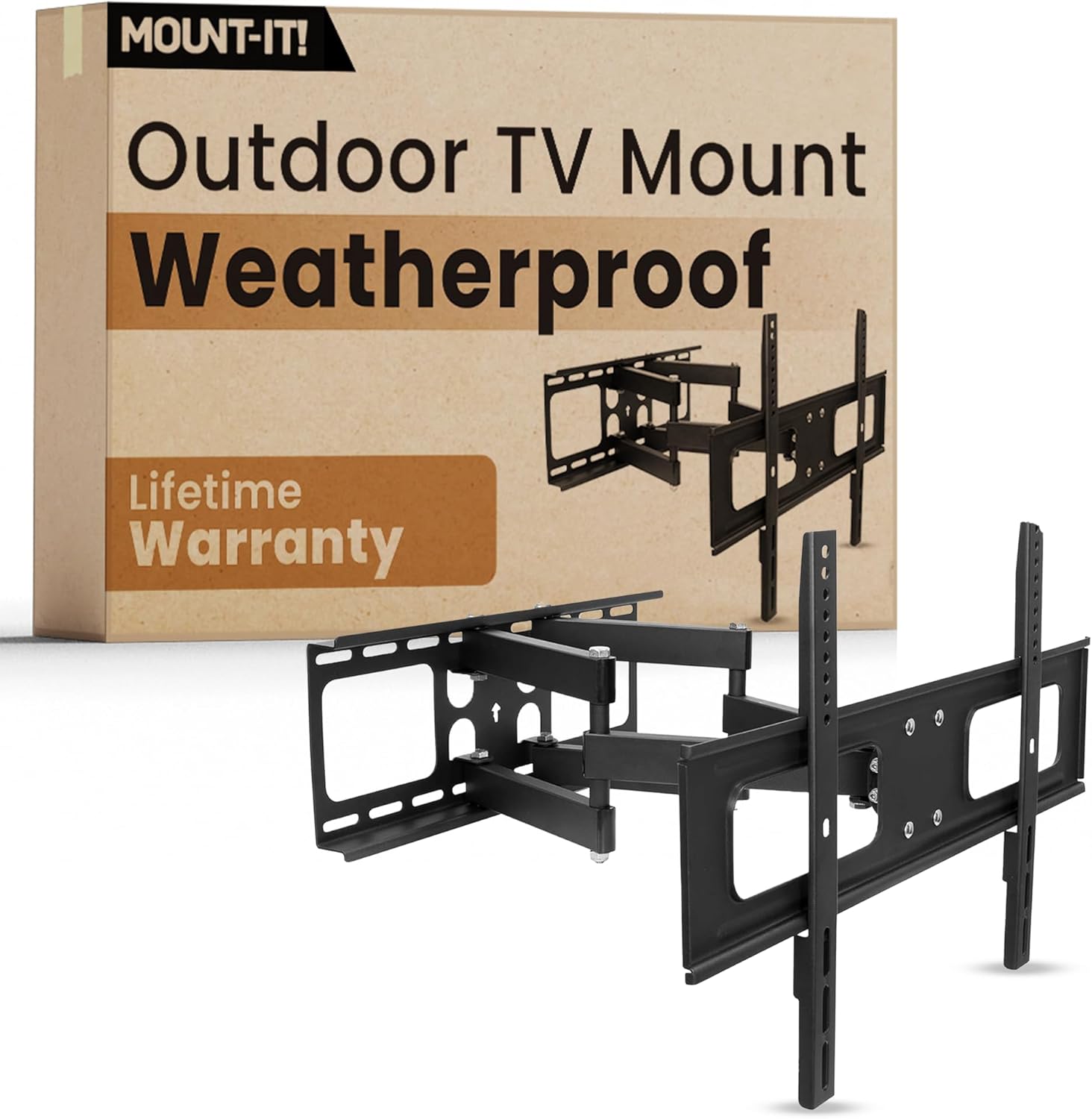 Weatherproof Outdoor TV Mount for 37-80 in TVs - Heavy Duty Design