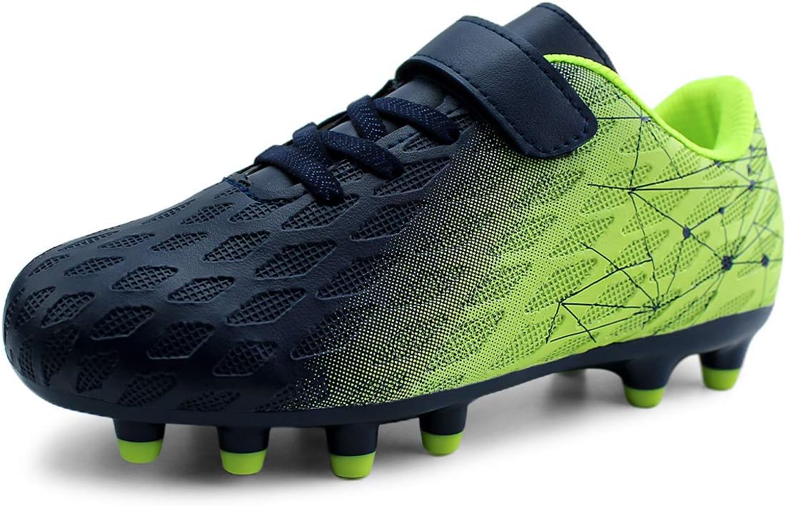brooman Kids Firm Ground Soccer Cleats for Boys and Girls